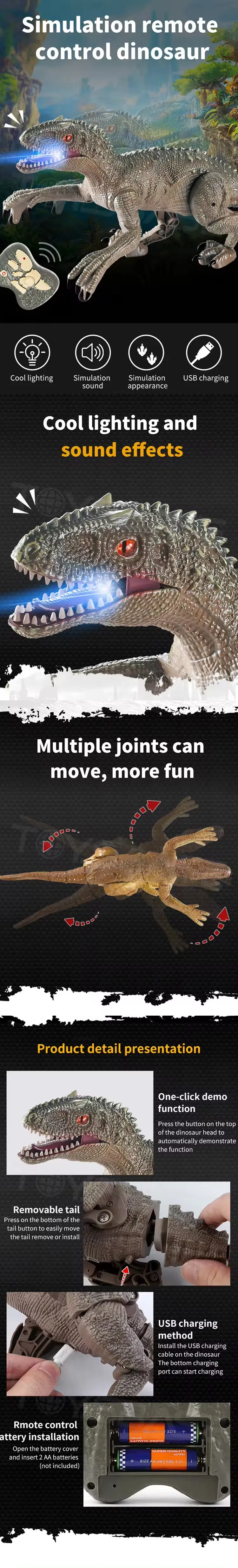 Dinosaur RC Model Details