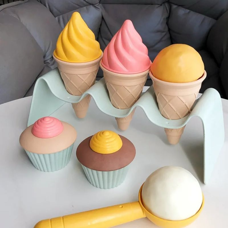 Conjunto de Ferramentas de Balde de Plástico de Verão Brinquedos de Jogo Ecológicos de Palha de Trigo
