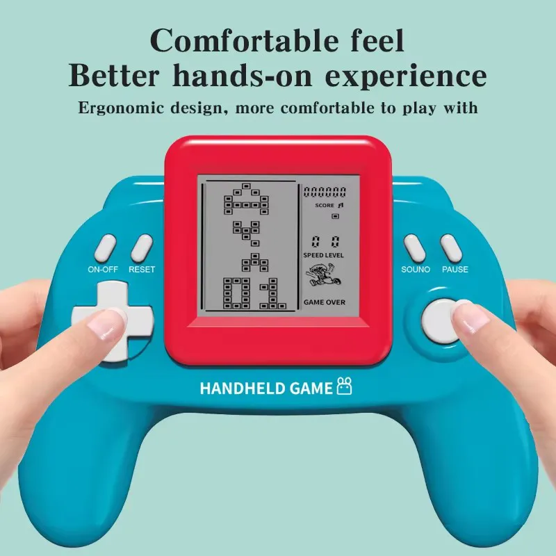 Console de Jogo Portátil Retro Elétrico de Plástico para Crianças