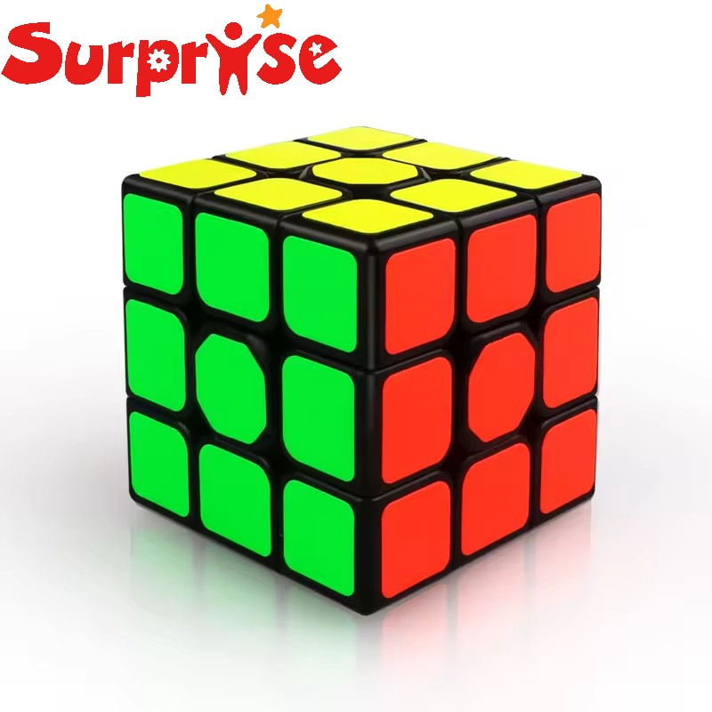 Brinquedo Educacional Qi Yi Cubo Mágico 3X3X3 Plástico ABS Suave Caixa de Presente Personalização Neutra Brinquedo de Quebra-Cabeça