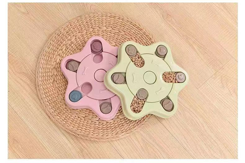 Brinquedos de Quebra-Cabeça para Cães em Miniatura com Giratório Inteligente de Plástico