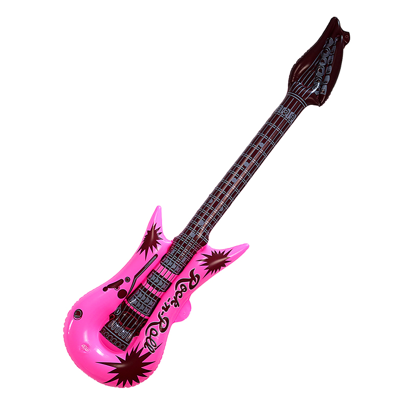 Brinquedos Promocionais Personalizados para Crianças Microfone Inflável Guitarra de Plástico PVC Brinquedos Infláveis