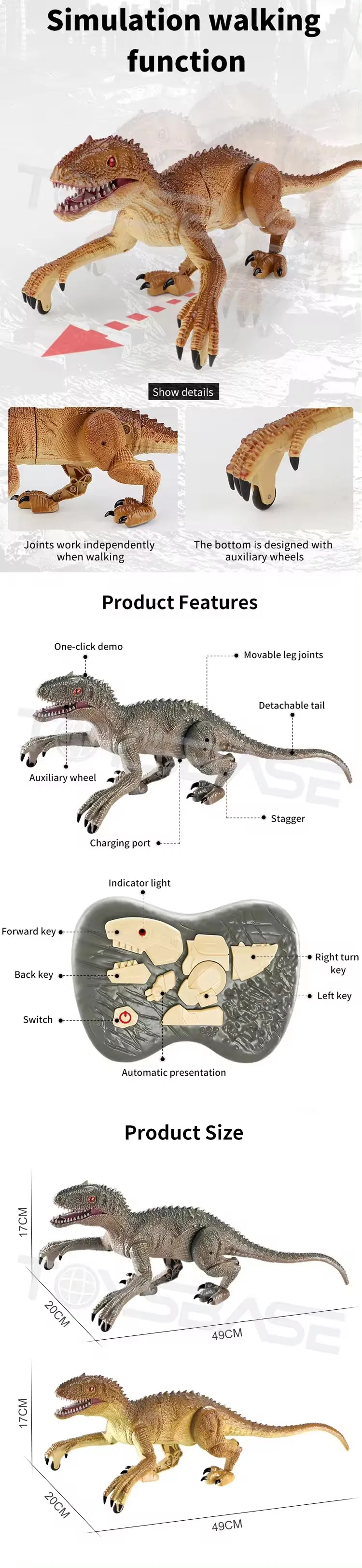 Dinosaur RC Model View