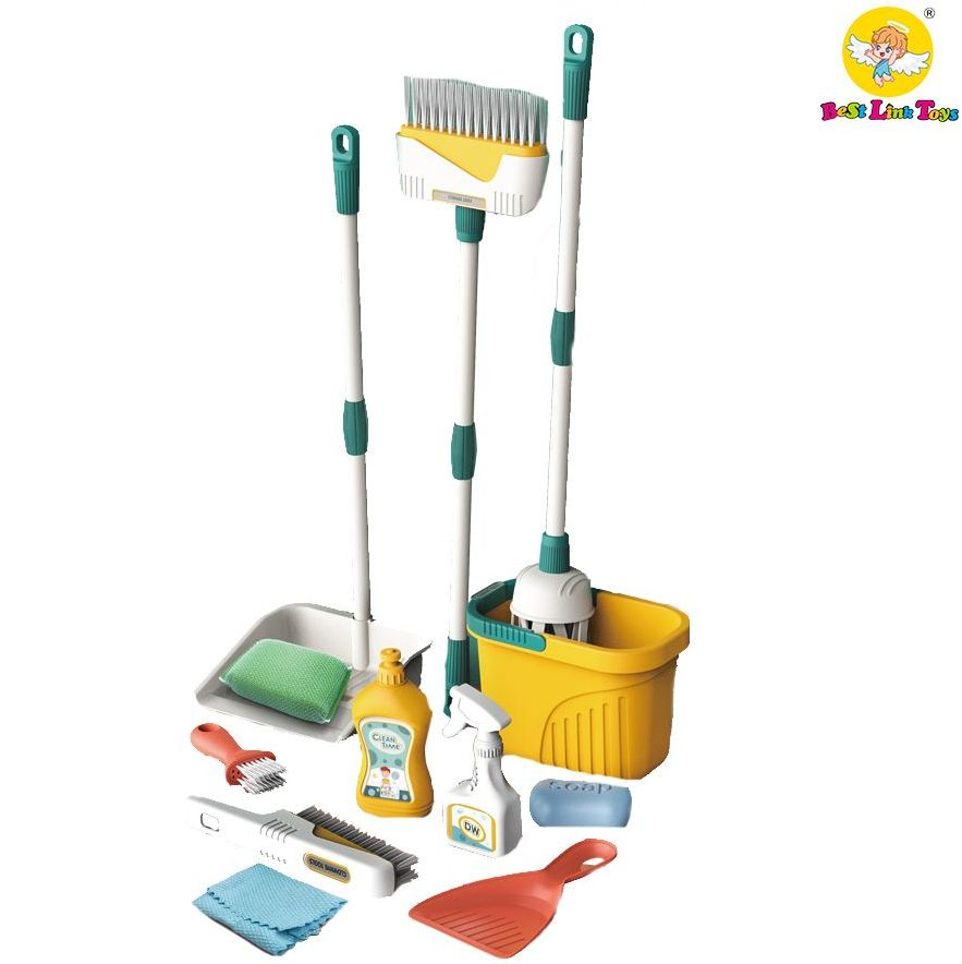 Venda Quente Brinquedos de Interação para Crianças Brincando de Limpeza Meninas Brincadeira de Papel Plástico Bonito Carrinho Simulação de Materiais Sanitários