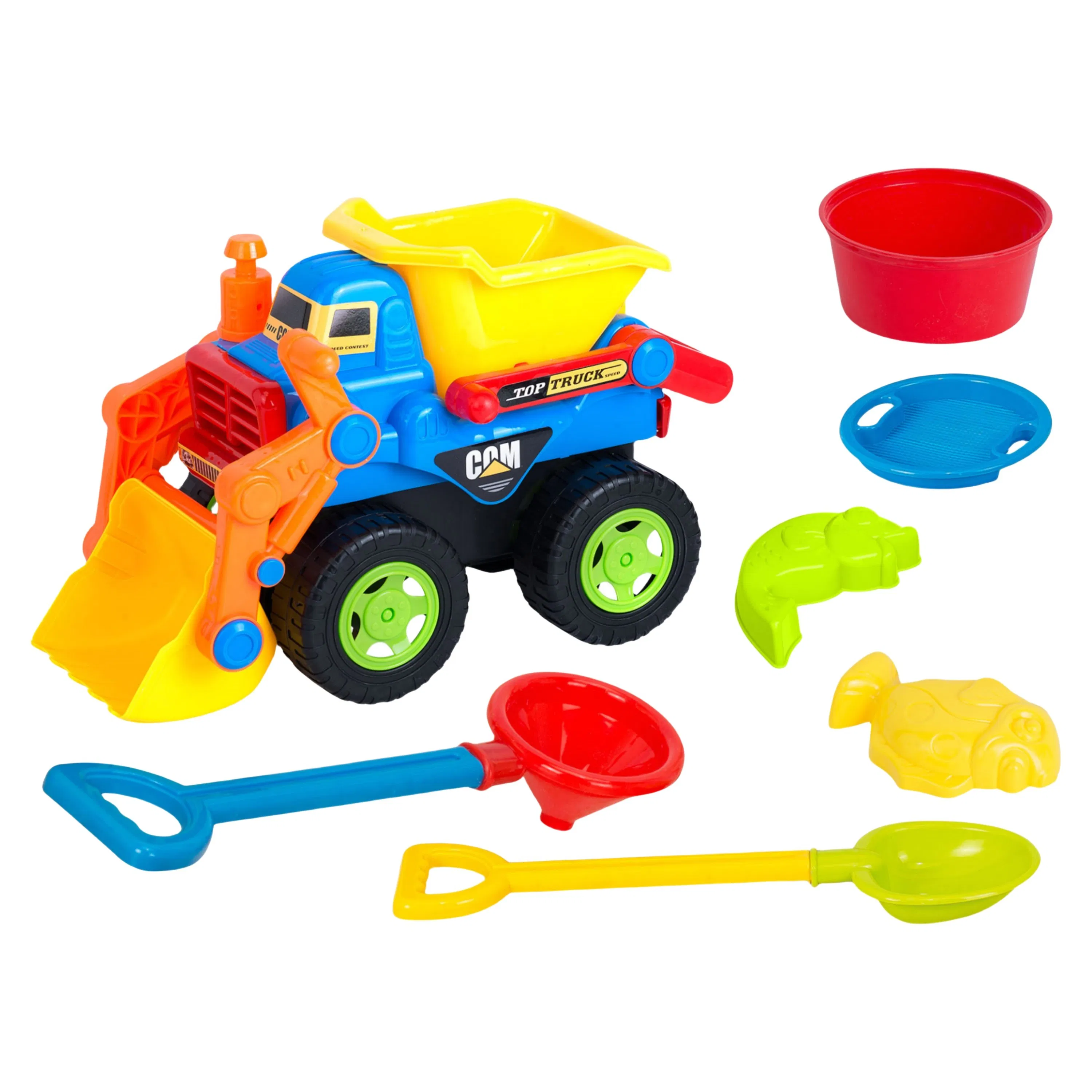 Conjunto de Brinquedos de Plástico de Praia por Atacado 7 PCS Brinquedo Ecológico para Crianças ao Ar Livre Divertido