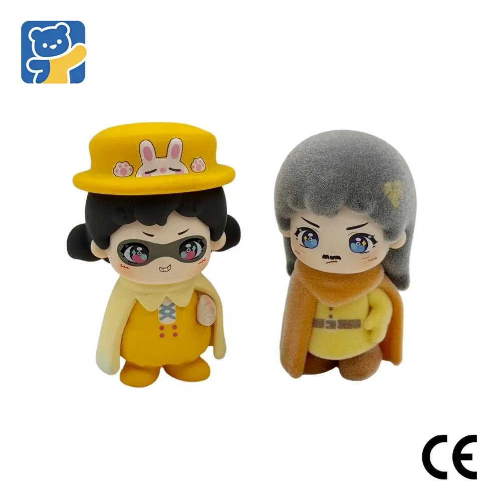 Lojas de Brinquedos Imersivos Atacado Privado Iridescente Neon Plástico Figura de Ação Anime Boneca