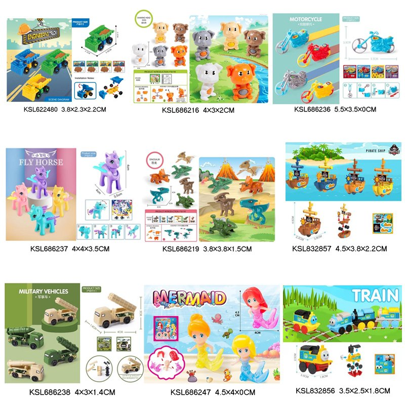 Pequeno Brinquedo DIY Montar Ovo Torcido Cápsulas Plásticas Brinquedo Barato Pequeno Mini Brinquedo