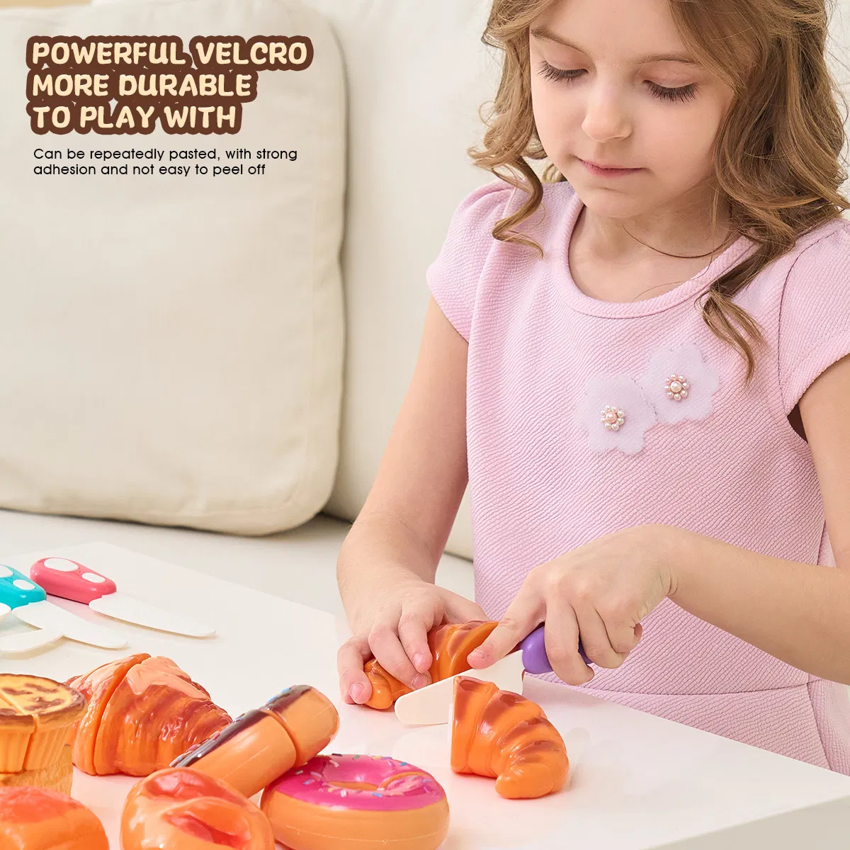 Brinquedos de Cozinha de Plástico Miniatura para Brincar de Fazer Comida Simulação de Alimentos para Crianças Embalagem de Bolo, Sobremesa e Pão DIY