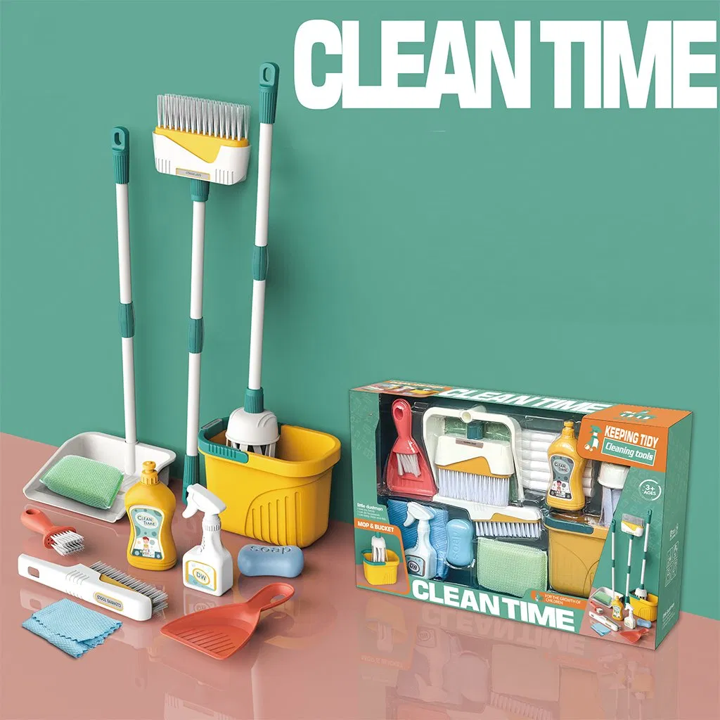 Venda Quente Brinquedos de Interação para Crianças Brincando de Limpeza Meninas Brincadeira de Papel Plástico Bonito Carrinho Simulação de Materiais Sanitários