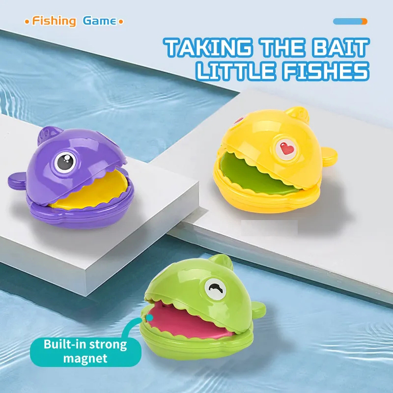 Brinquedos para Crianças Banho Plástico Crianças Engraçado Colorido Bebê Brinquedo Interessante Peixe Pato Jogo Diferença Tipos 8-Piece Conjunto de Pesca Ferramenta de Pesca