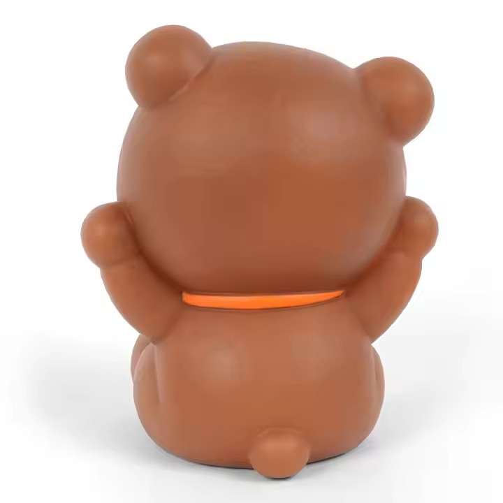 Figura de Ação de Plástico Modelo de Urso Marrom Coleção de Brinquedos para Crianças
