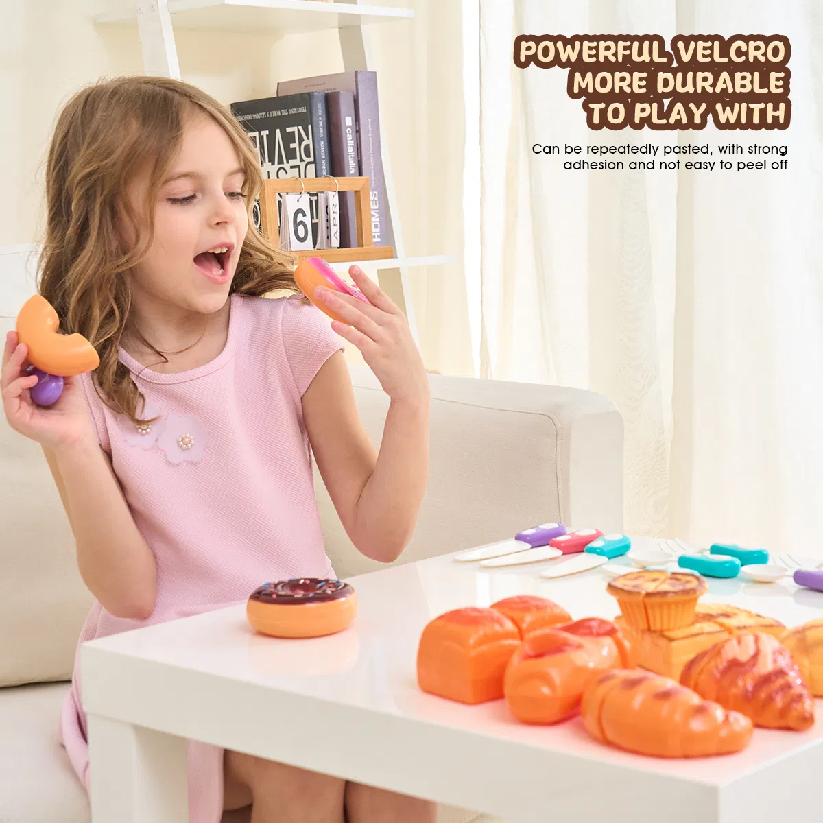 Brinquedos de Cozinha de Plástico Miniatura para Brincar de Fazer Comida Simulação de Alimentos para Crianças Embalagem de Bolo, Sobremesa e Pão DIY
