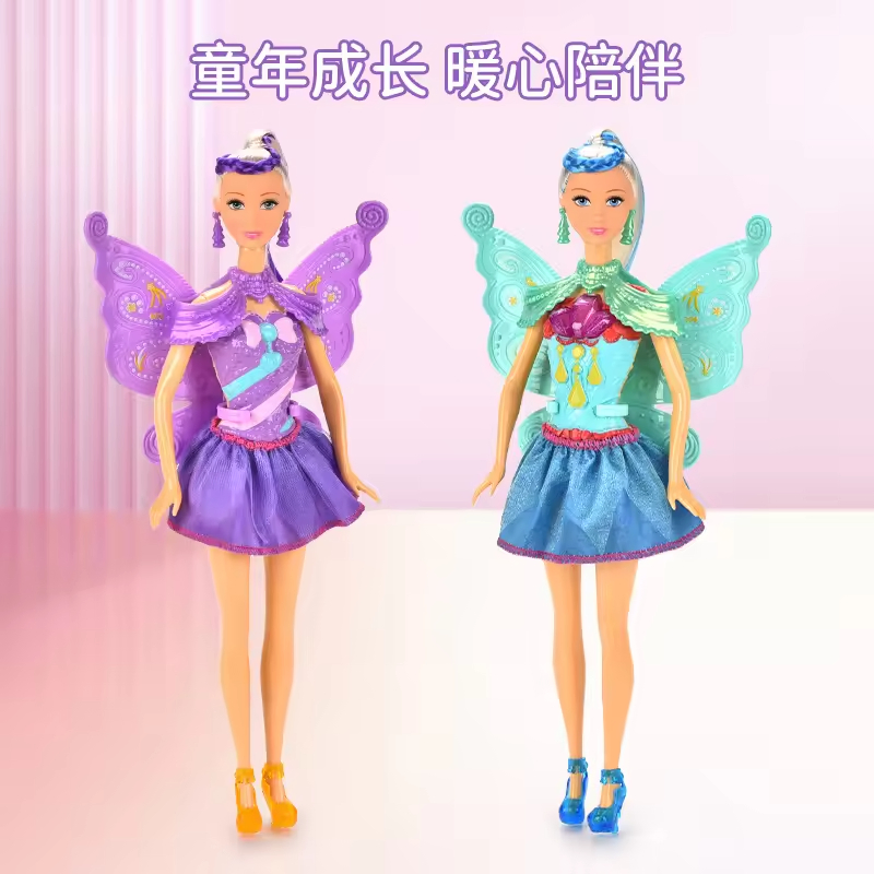 11.5 Boneca de Princesa Fada Flor de 10 cm, Boneca de Plástico Fashion Portátil para Meninas