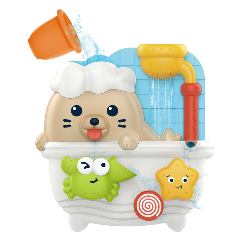 Brinquedos de Banho AiJH Brinquedo Plástico de Chuveiro com Ventosa Brinquedo Interativo de Água para Banho Brinquedo de Queda d'Água para Banho