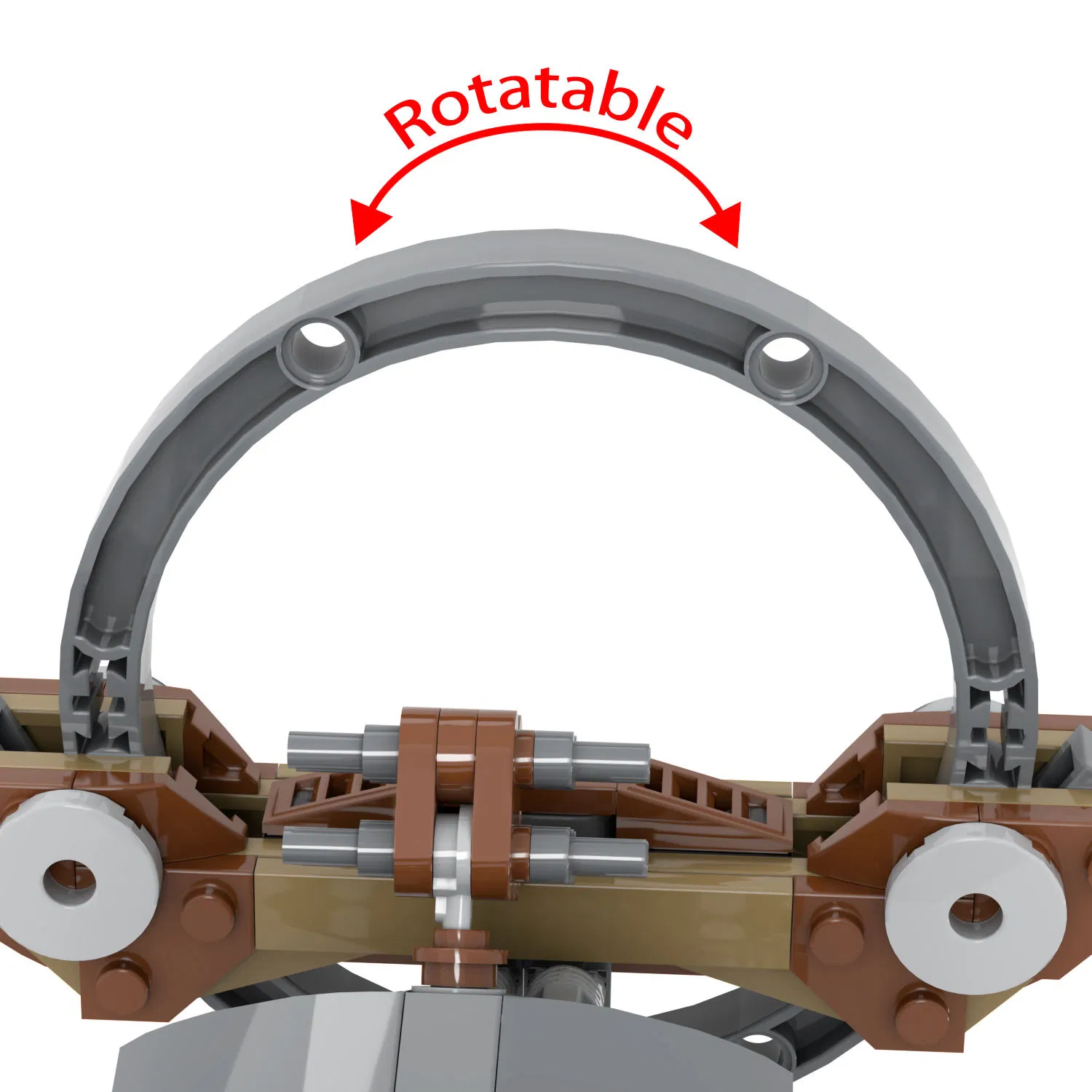 Conjunto de Blocos de Montar de Plástico do Modelo de Droid Hailfire de Star Wars, Quebra-Cabeça Educativo para Crianças