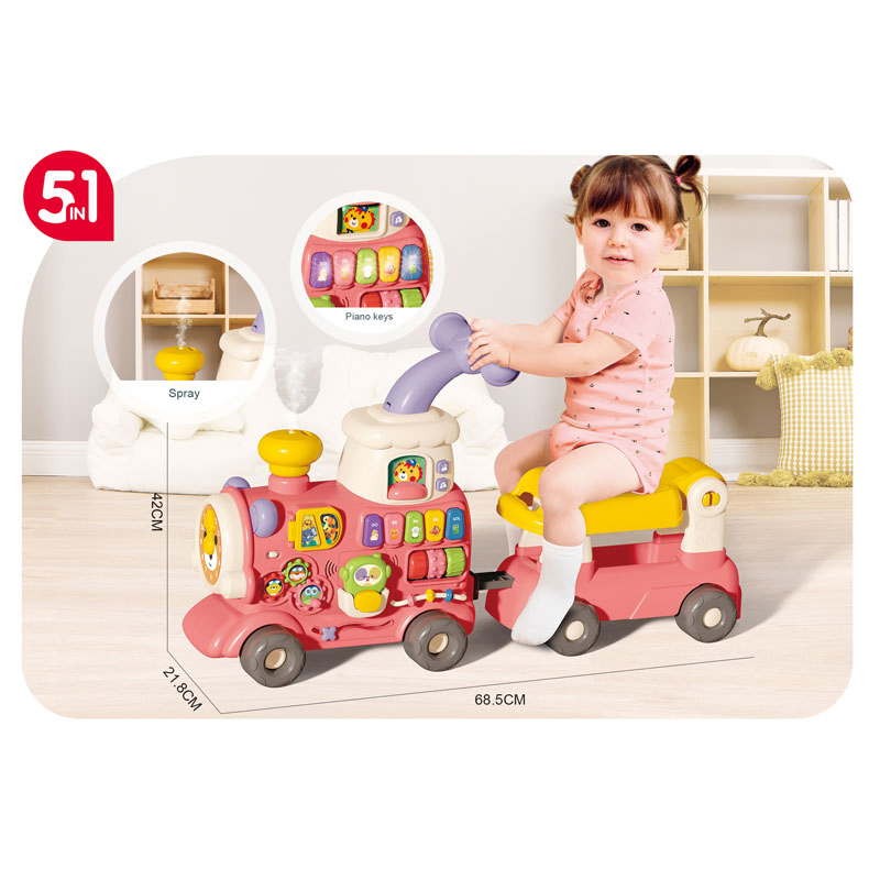 Alta Qualidade 5 em 1 Andador Multifuncional de Plástico para Bebês Carro de Mão Brinquedos para Crianças