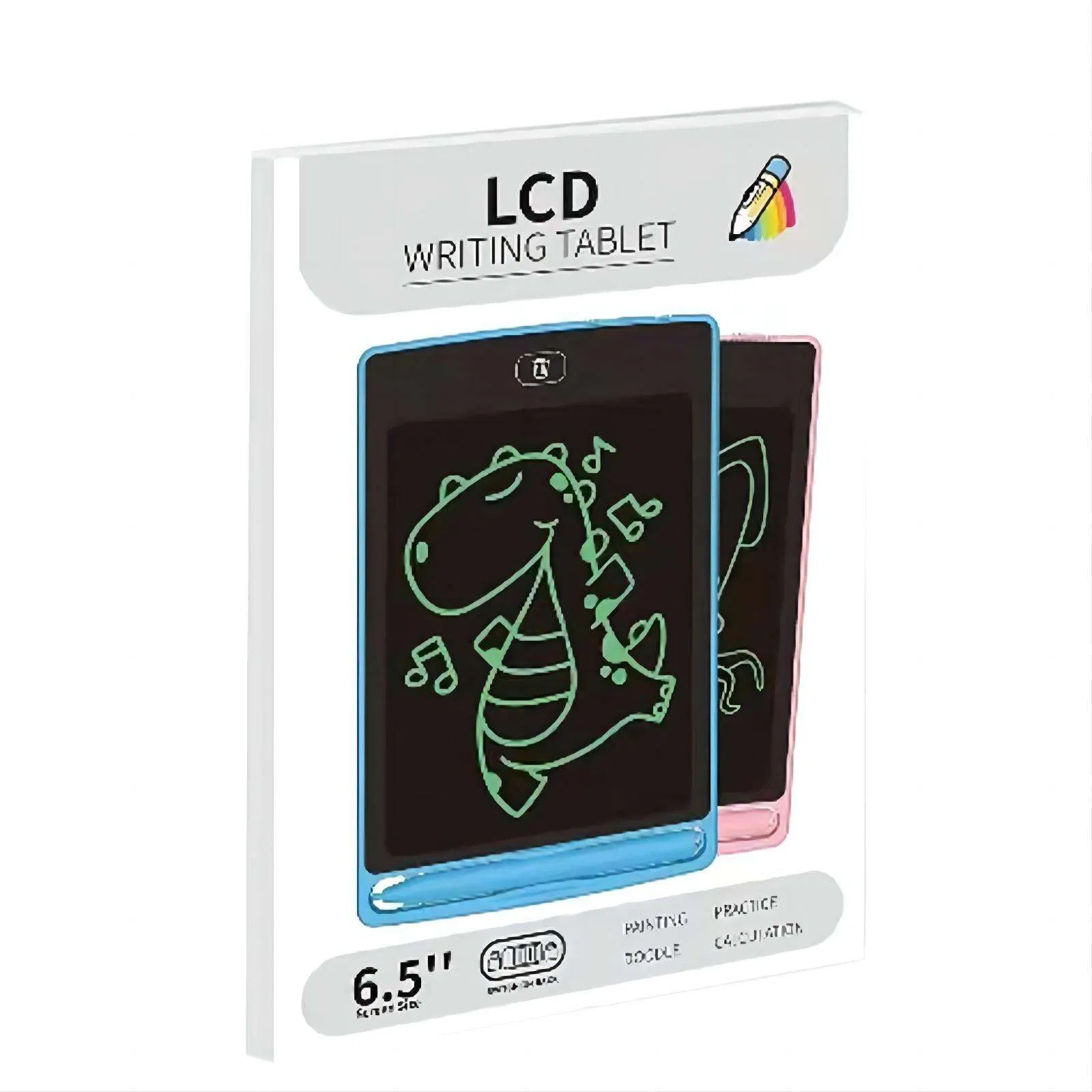 Brinquedo Educacional Personalizado QS de Aprendizagem Elétrico de Plástico 6.5 8.5 Polegada Tela Monocromática LCD de Escrita e Desenho Tablet Brinquedo
