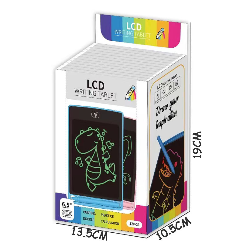 Brinquedo Educacional Personalizado QS de Aprendizagem Elétrico de Plástico 6.5 8.5 Polegada Tela Monocromática LCD de Escrita e Desenho Tablet Brinquedo