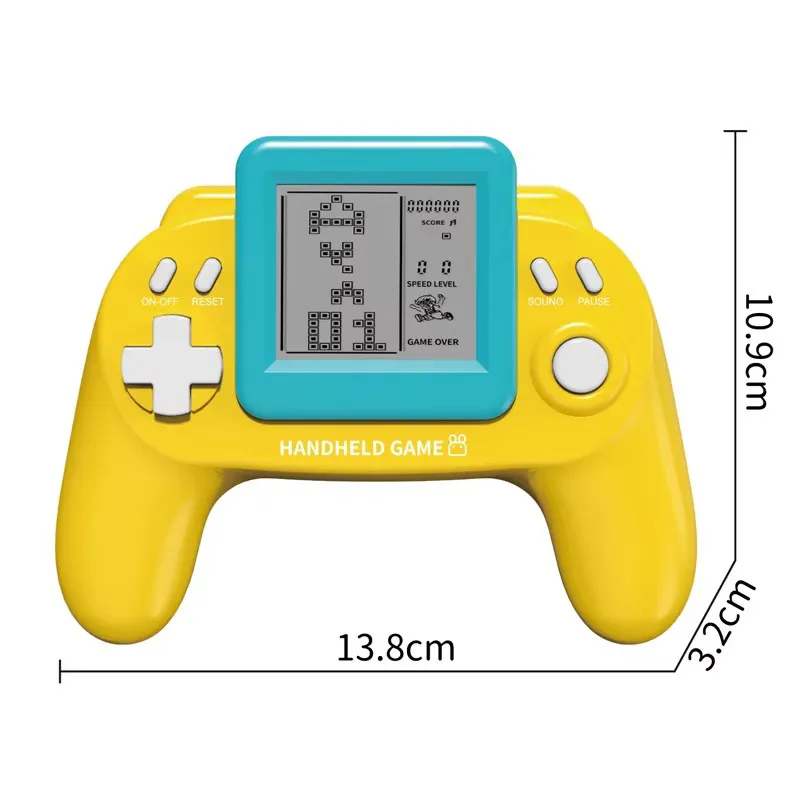 Console de Jogo Portátil Retro Elétrico de Plástico para Crianças