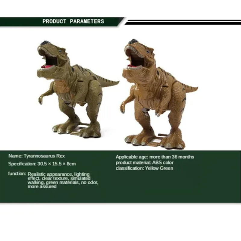 Brinquedo de Dinossauro Simulador Elétrico Andante com Mãos e Pés que Mexem, Cabeça, Som, Brinquedos de Animais Caminháveis, Dinossauros, Brinquedos de Plástico