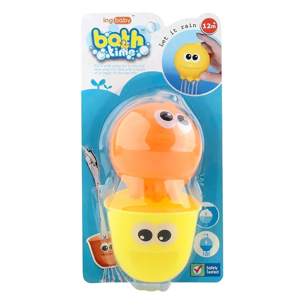 Brinquedo de banho infantil personalizado em material plástico adequado para centros de cuidados diurnos