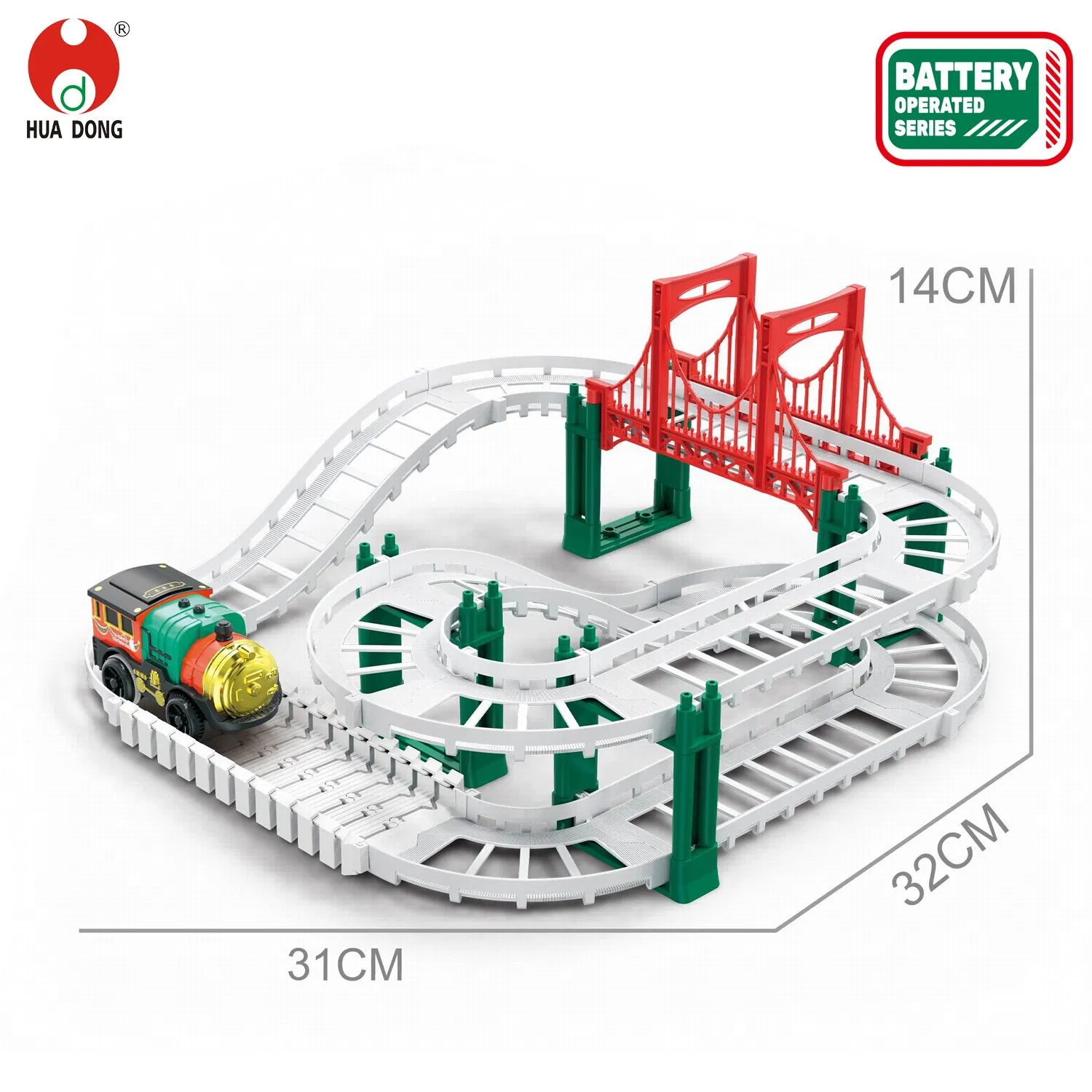 Novas inovações no mercado grossista brinquedo de comboio eléctrico de alta qualidade Comboio ferroviário Toys DIY Track Snow Man Árvore de Natal Branco Brinquedos de plástico vermelho e verde