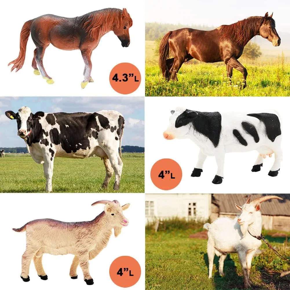 Trator de Brinquedo de Fazenda com 53PCS Animais de Fazenda de Plástico Brinquedos de Plástico
