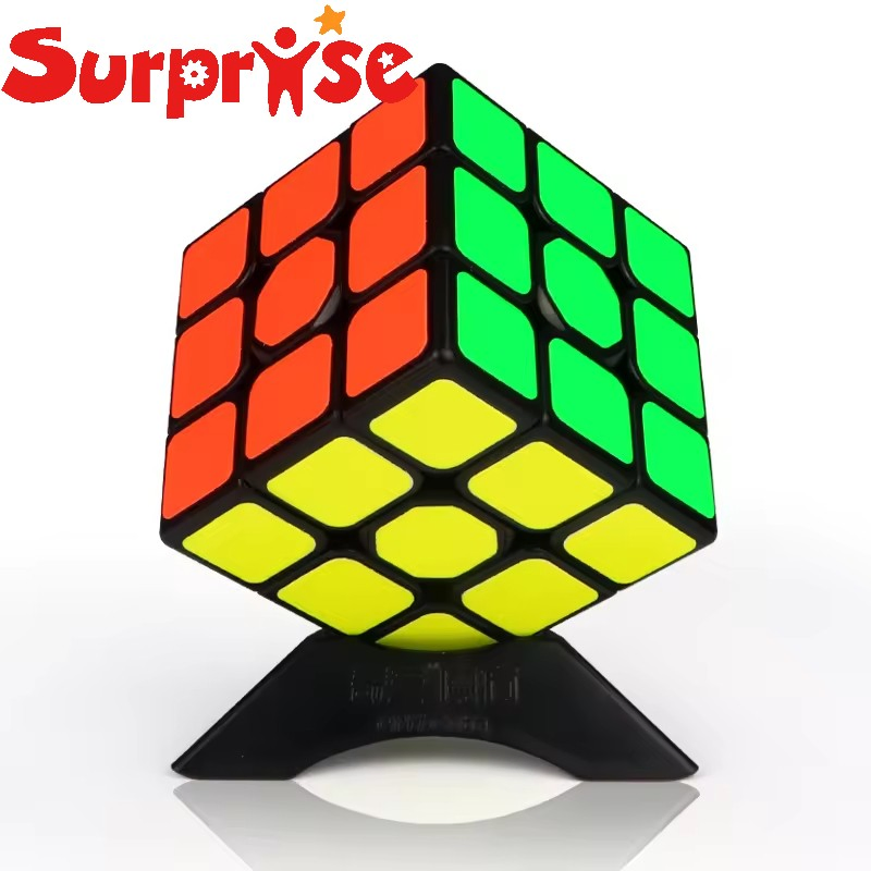 Brinquedo Educacional Qi Yi Cubo Mágico 3X3X3 Plástico ABS Suave Caixa de Presente Personalização Neutra Brinquedo de Quebra-Cabeça