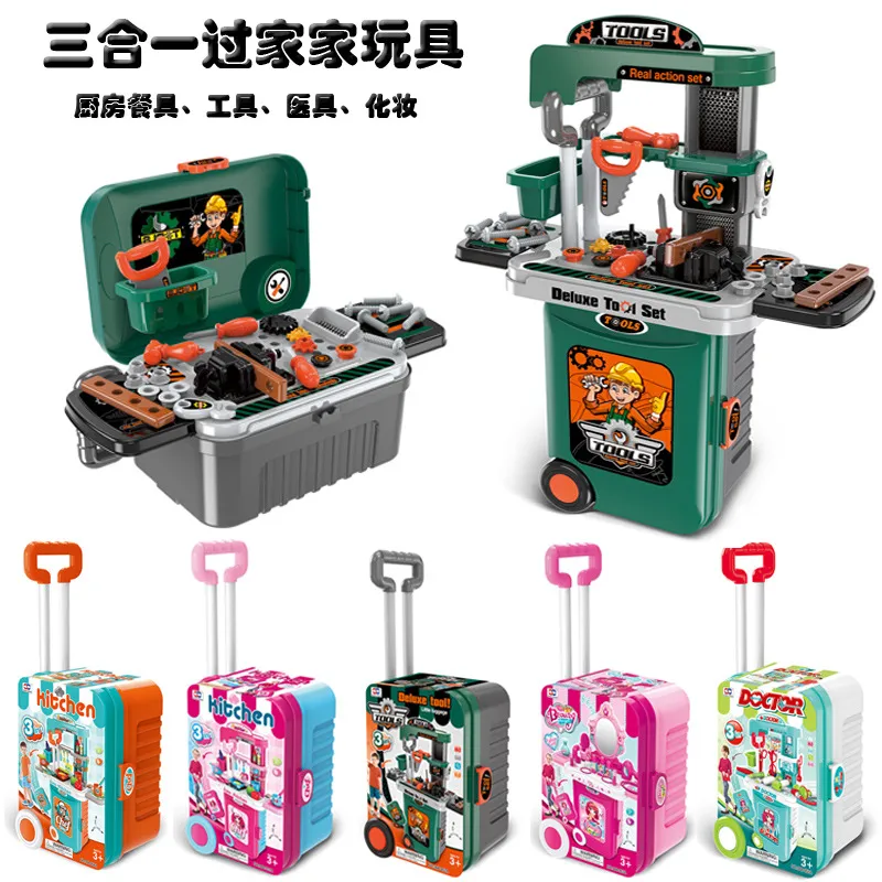 3 em 1 Conjunto de Brinquedos de Ferramentas