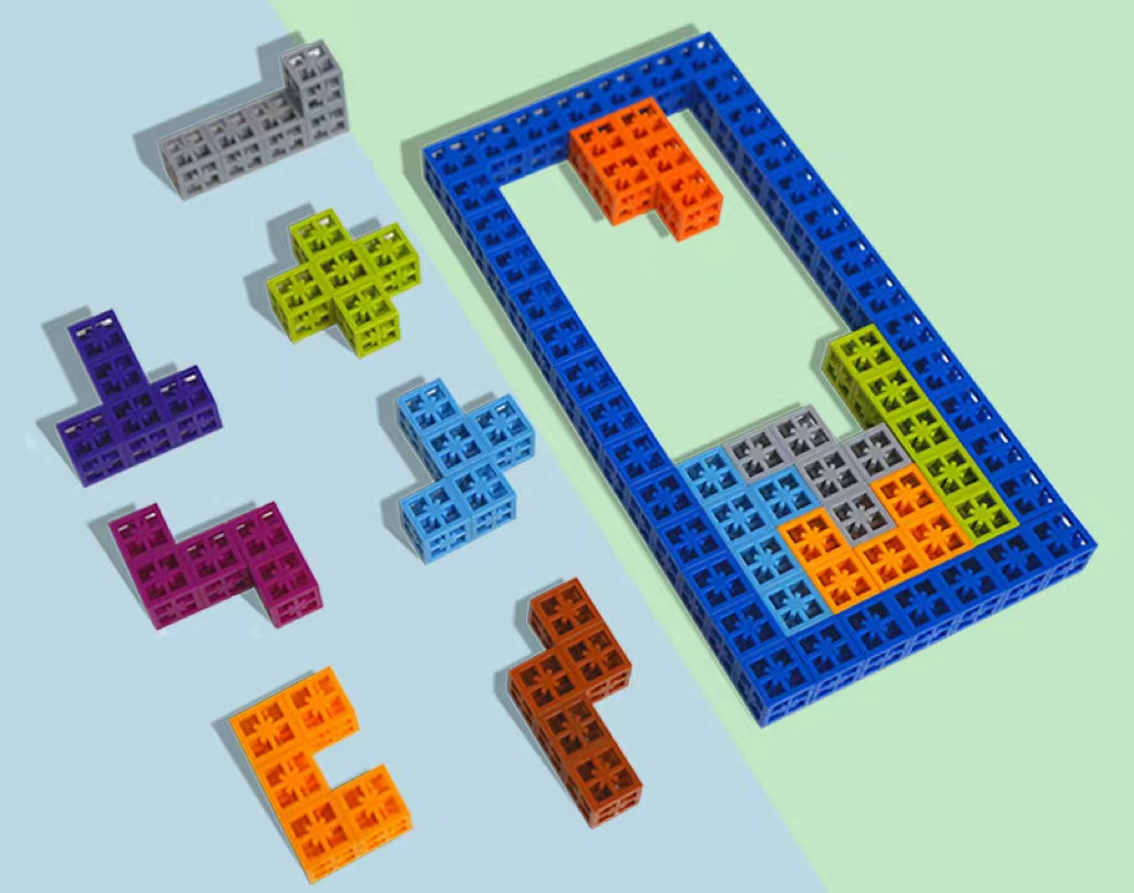 Brinquedos Educativos de Bebê de Plástico, Blocos de Construção Coloridos da Fábrica