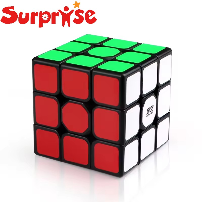 Brinquedo Educacional Qi Yi Cubo Mágico 3X3X3 Plástico ABS Suave Caixa de Presente Personalização Neutra Brinquedo de Quebra-Cabeça