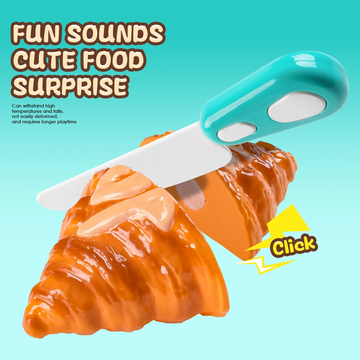 Brinquedos de Cozinha de Plástico Miniatura para Brincar de Fazer Comida Simulação de Alimentos para Crianças Embalagem de Bolo, Sobremesa e Pão DIY