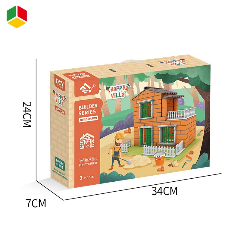 Brinquedos de Plástico Qstoys para Atacado Blocos de Construção para Crianças Montar Casa Blocos de Casa Brinquedos de Construção