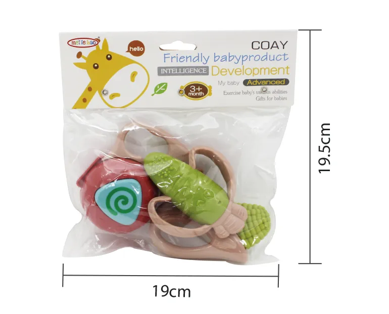 Chocalho de Silicone para Bebê 3