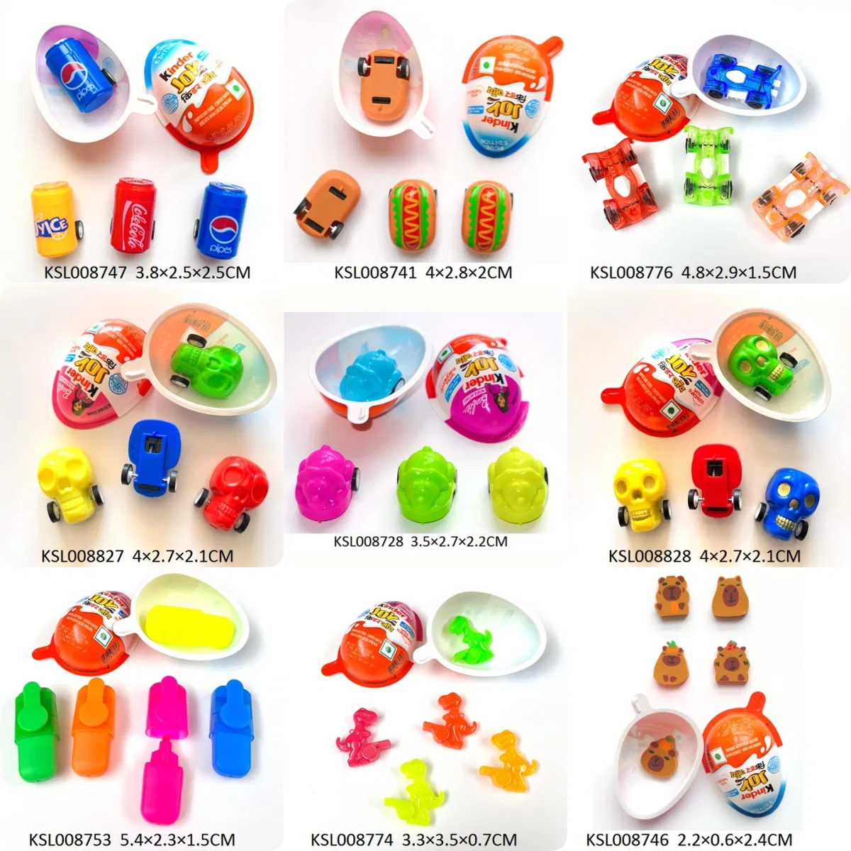 Brinquedos promocionais de cápsulas de ovo de plástico direto da fábrica, pequenos brinquedos mini