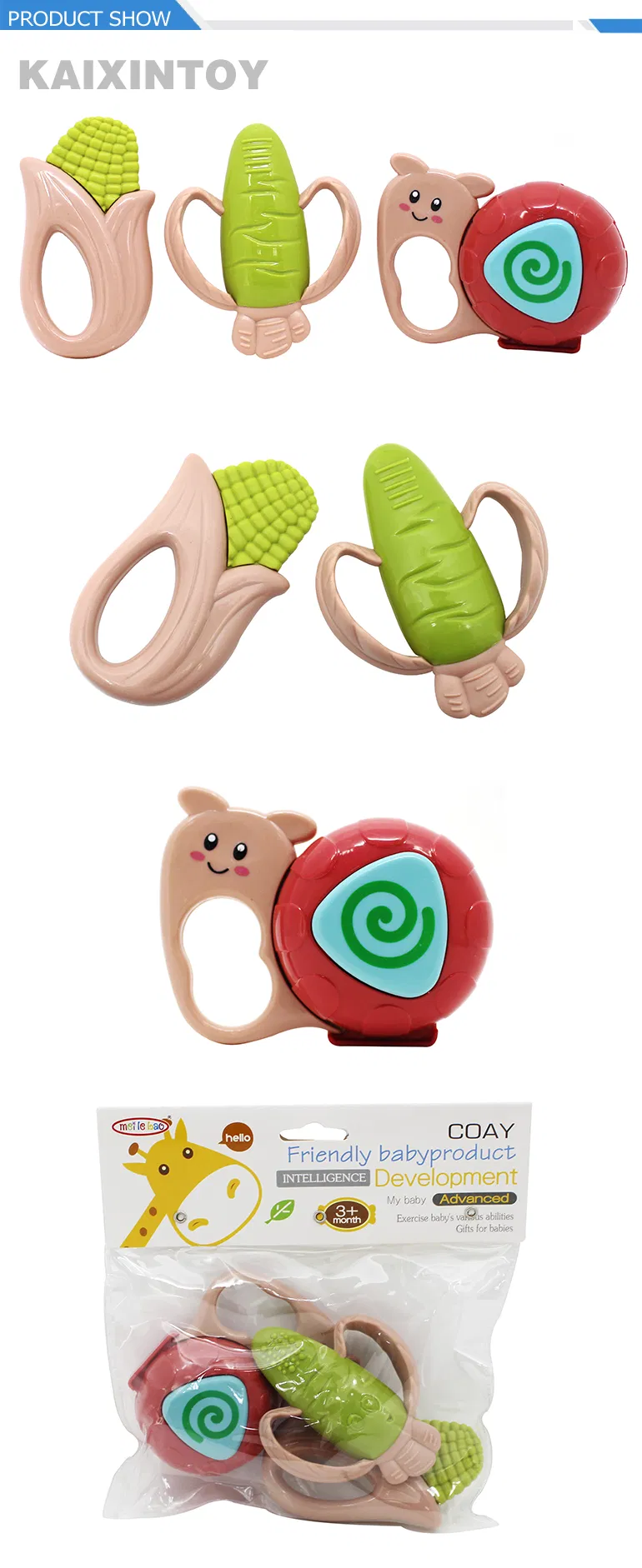 Chocalho de Silicone para Bebê 1