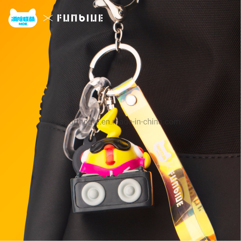 Brinde promocional bonecos de PVC personalizados chaveiro de plástico colorido