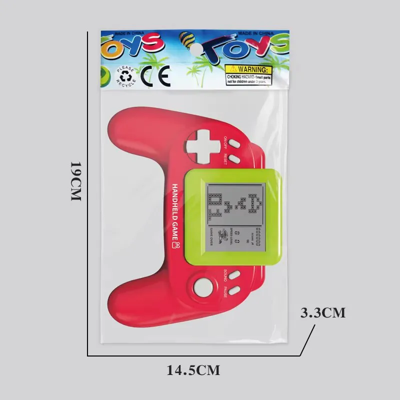 Console de Jogo Portátil Retro Elétrico de Plástico para Crianças