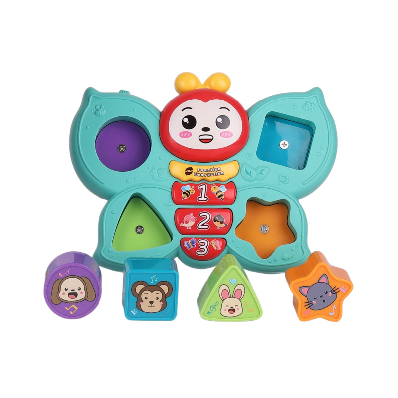 Brinquedo de Cognição Sonora e Gráfica de Animais para Bebês QS, Brinquedo Educacional Engraçado de Plástico para Crianças, Presente Promocional para Estudo e Aprendizado