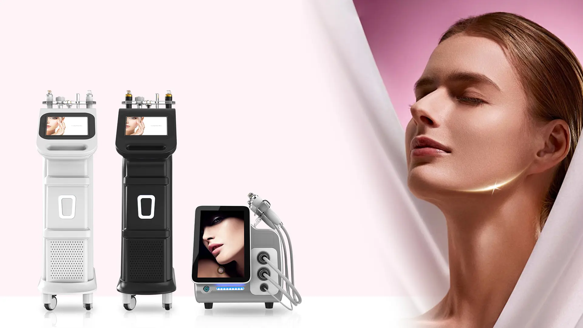 Vacuum microneedling RF and fractional RF machine with gold-plated needle tips