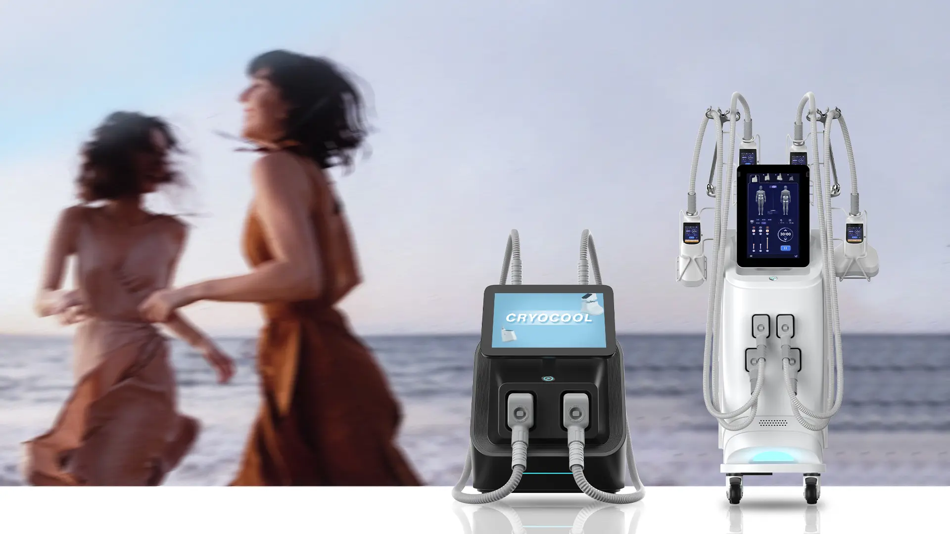 360 degree cryolipolysis slimming machine with five interchangeable applicators