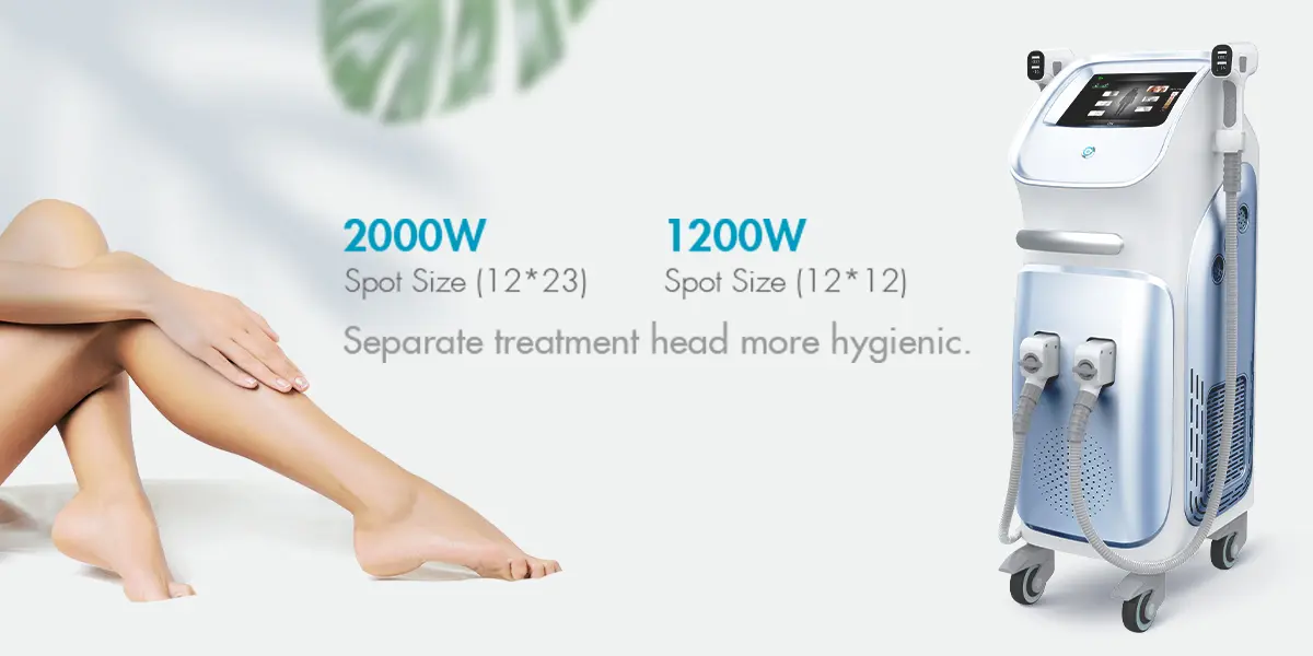 Double Handle 808nm Diode Laser Hair Removal Machine (2)