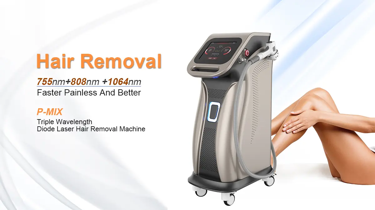 755nm 808nm 1064nm diode hair removal machine