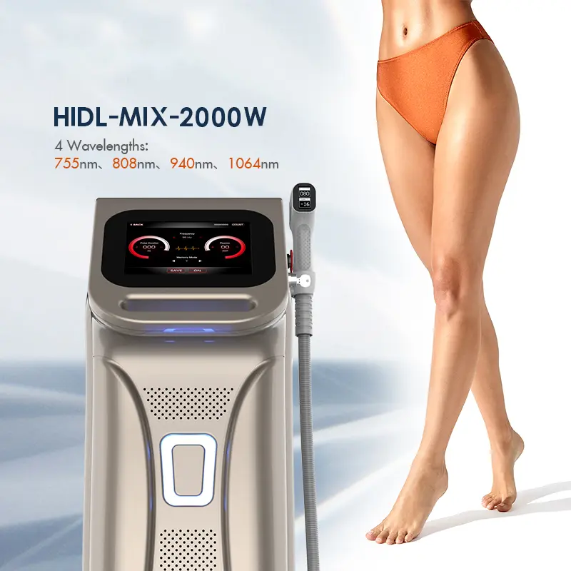 Wholesale 2000W 4 Wavelengths 808nm Diode Laser Hair Removal Machine Manufacturers, Suppliers