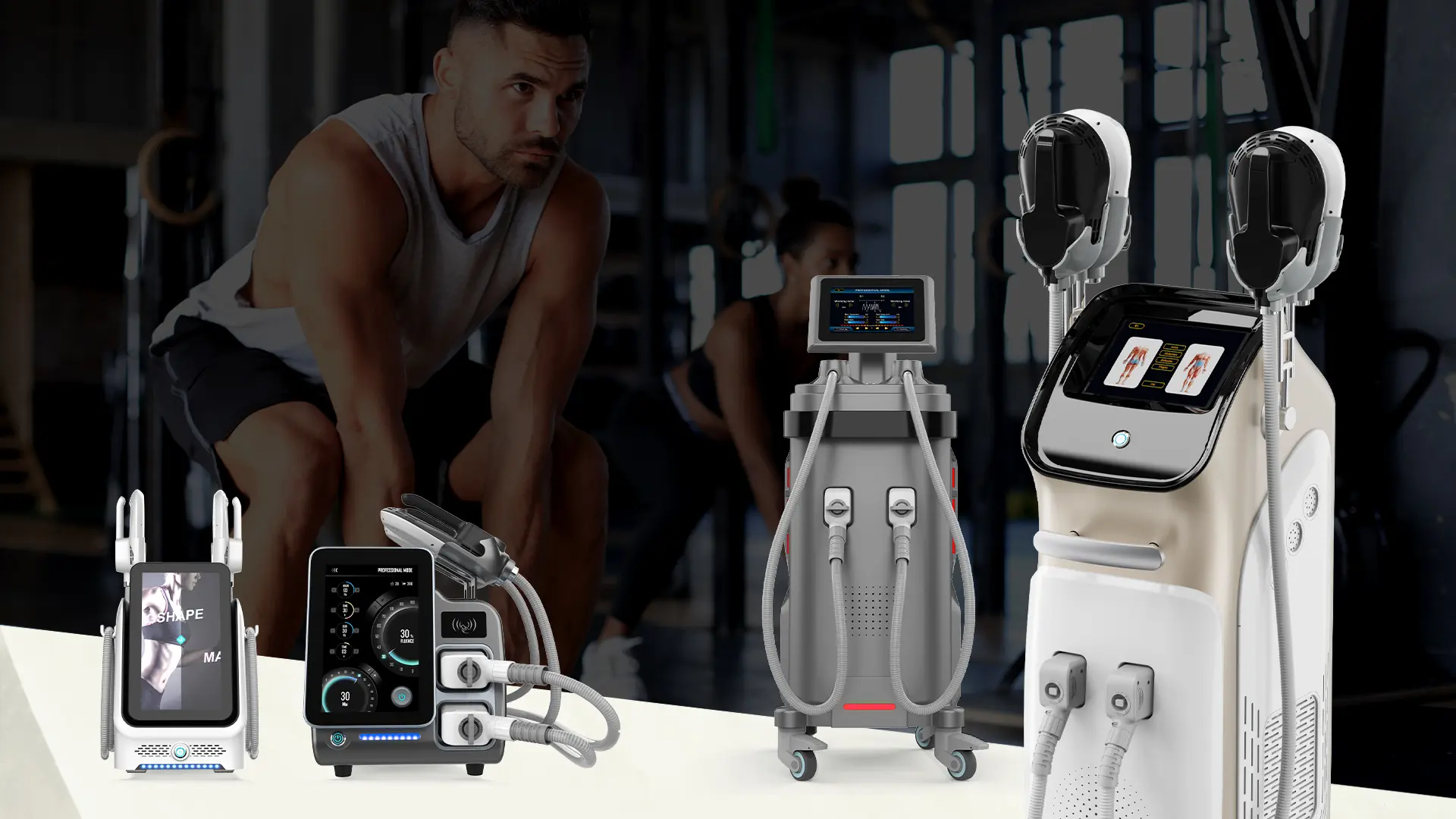 HI-EMT Magshape electromagnetic muscle sculpting machine with RF handles