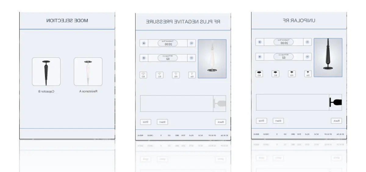 INDIBA RET Machine Interface