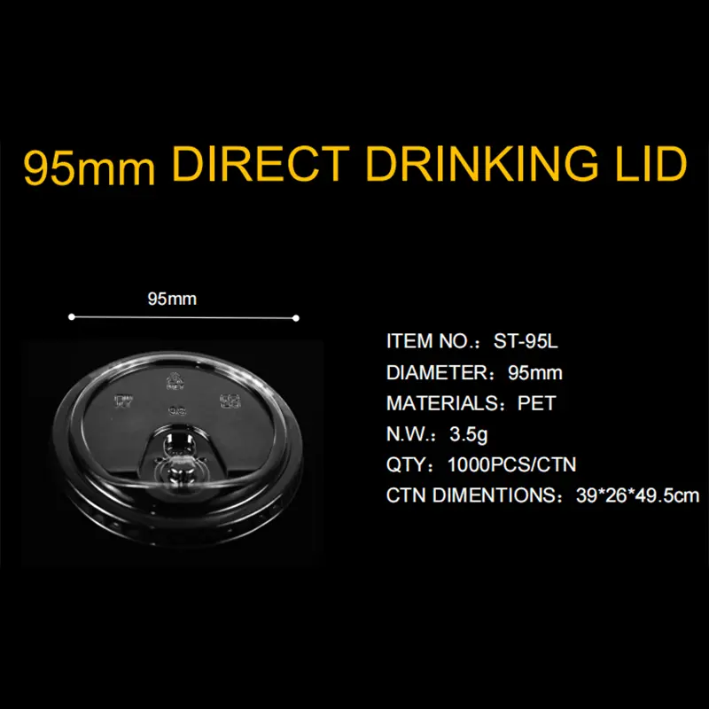 Custom High Transparency Pet95 Straight Drink Lid from Reliable China Suppliers | Factory Direct Quality Manufacturer, Factories