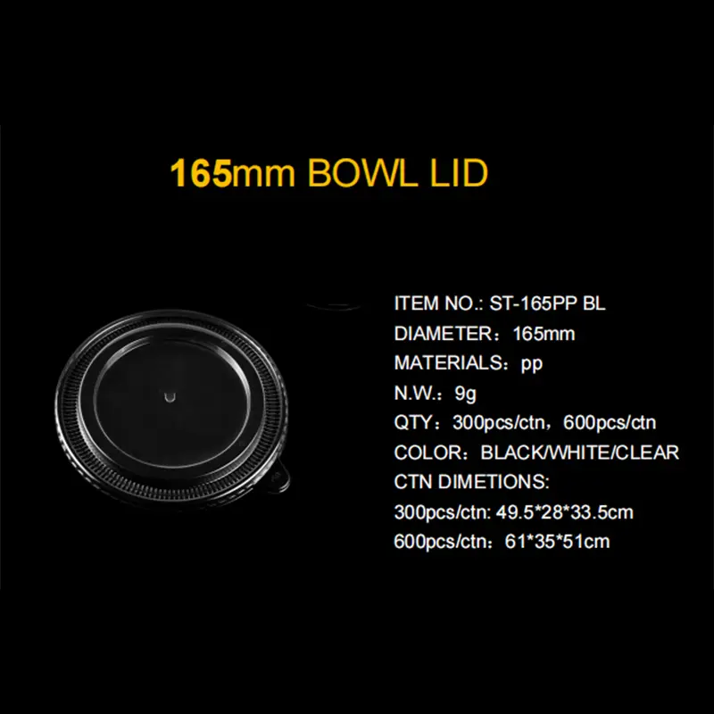 Wholesale PP165 bowl lid can withstand high temperatures Manufacturer, Factory