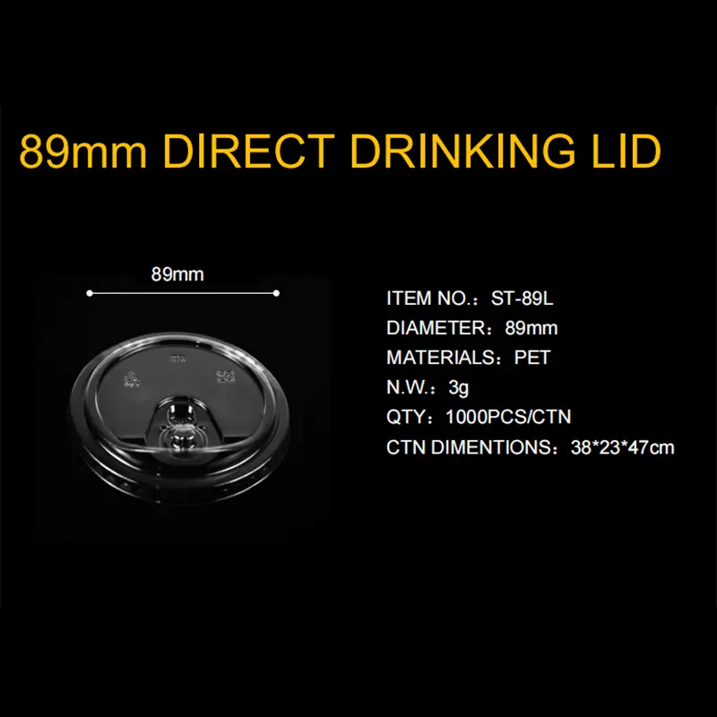 Custom High Transparency Pet89 Straight Drink Lid - China Suppliers & Factory with Advanced 360 Production Line Technology Supplier, Factory