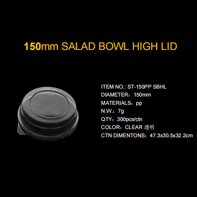 China PP150 Salad Bowl with High Lid, Heat Resistant Manufacturer, Supplier